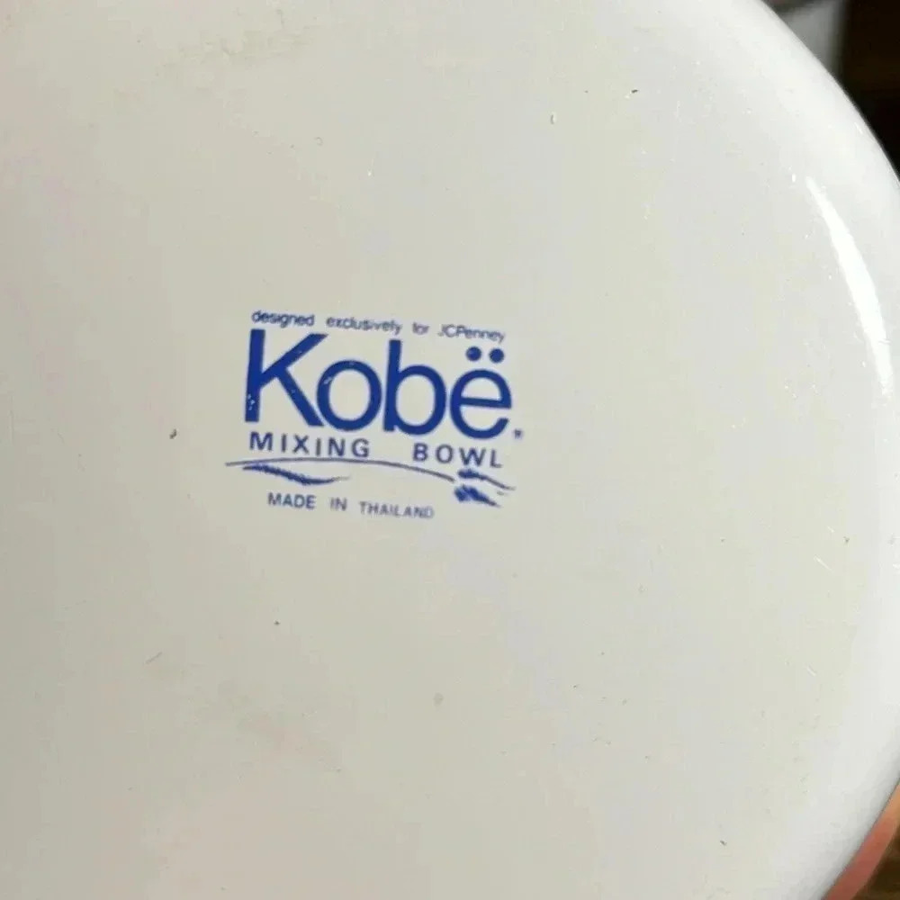 VTG Kobe Mixing Bowl Set of 3 Floral Pastel Enamel Nesting Flower Bowls JcPenny - Picture 11 of 16